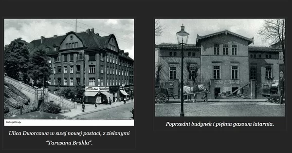 

  
    Porównanie 1
  

  
    Ulica Dworcowa – początek XX&nbsp;w. / lata 30.
  

