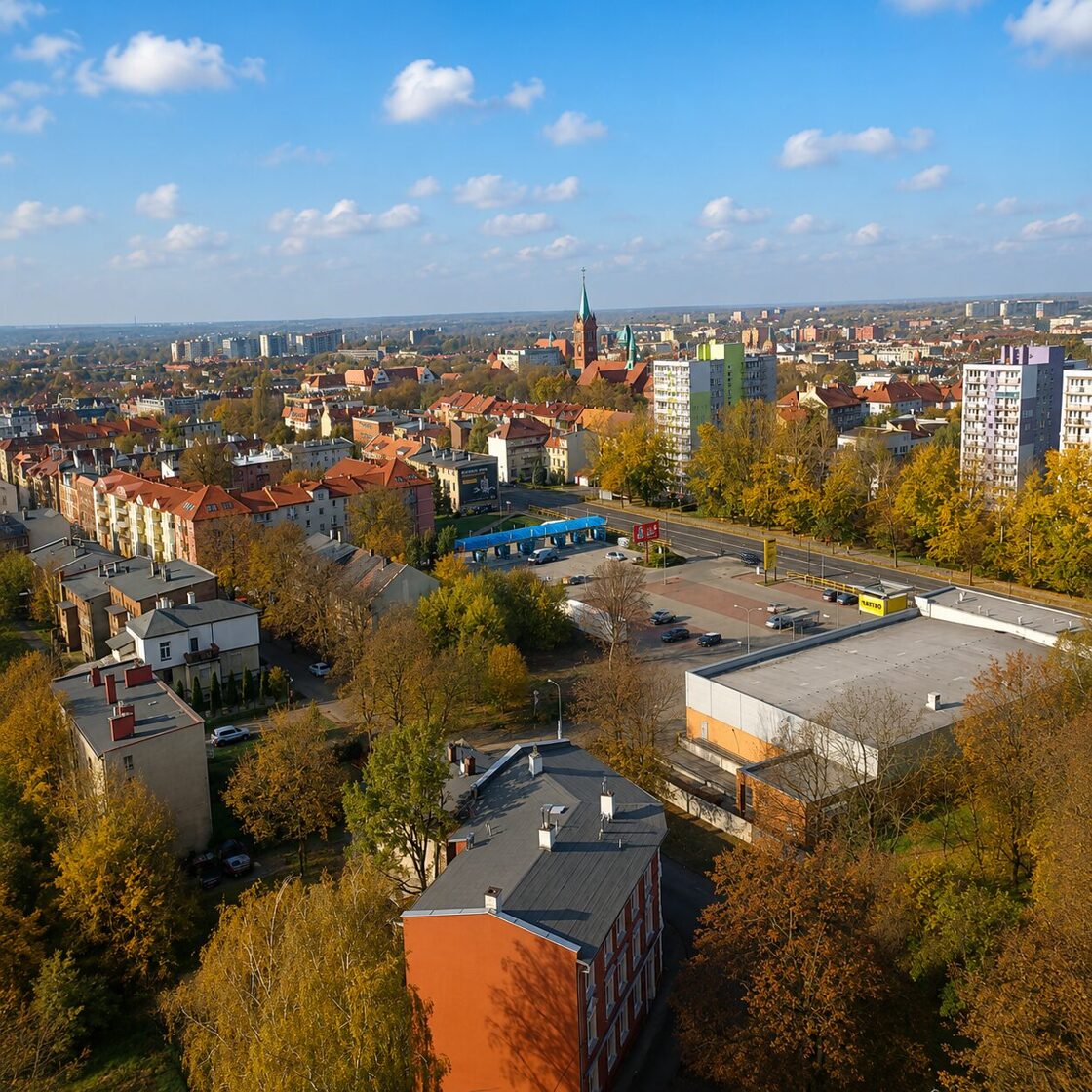 Panorama Zabrza z Wieży Ciśnień
